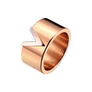 Fashion V Shape Stainless Steel Rings size 8